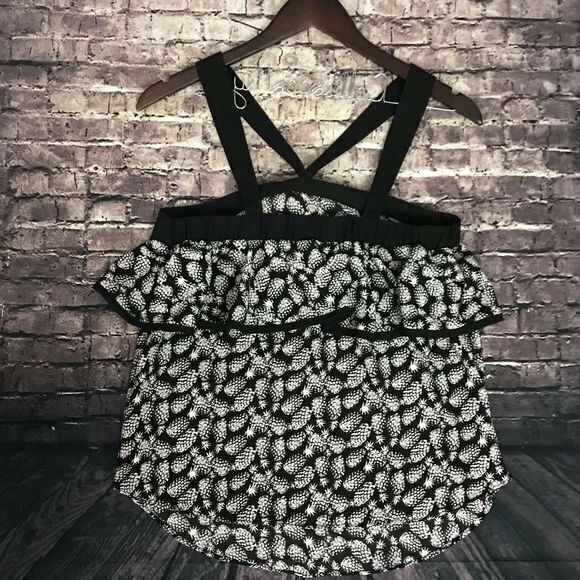 Bcx Juniors' Pineapple Print Halter Top NWT - Picture 2 of 6